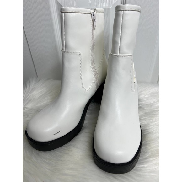 Urban Outfitters Gwen Platform White Boots Size 7 - Picture 4 of 14